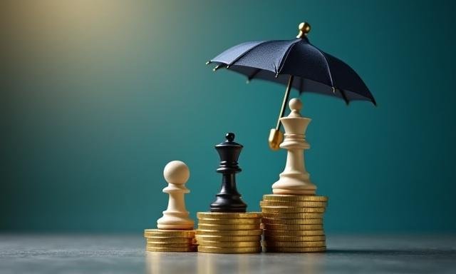 A visual representation of risk management and safety nets in finance